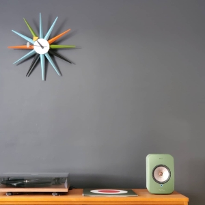 Sunburst Clock multicoloured