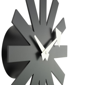 Asterisk Clock, black