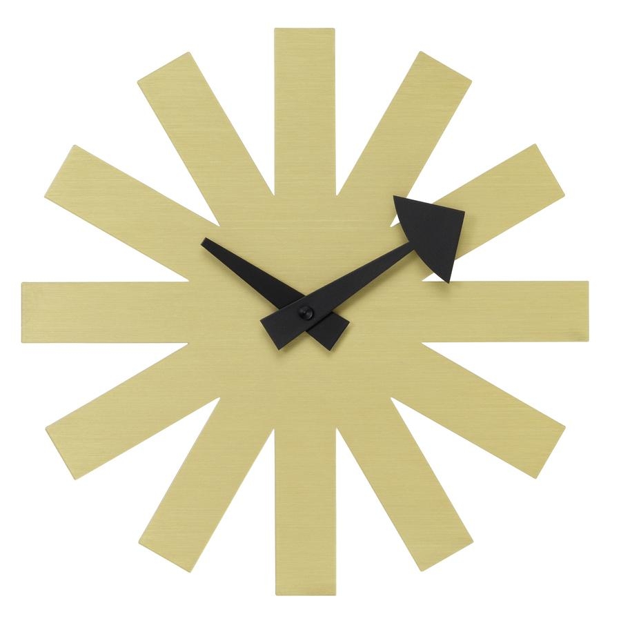 Asterisk Clock, brass