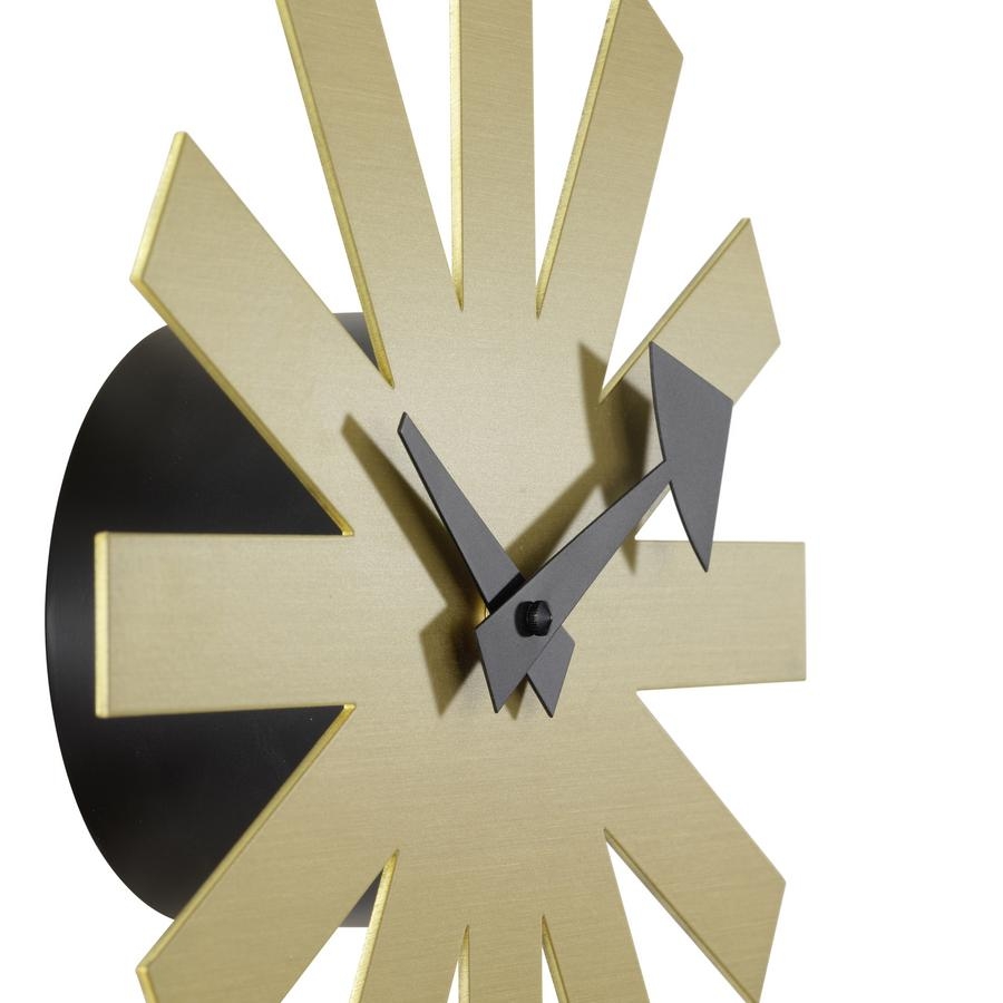 Asterisk Clock, brass