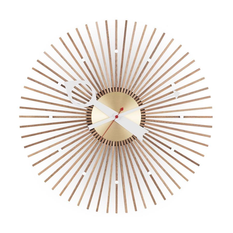 Popsicle Clock, walnut