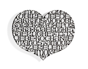 Metal Wall Relief, Int.Love Heart