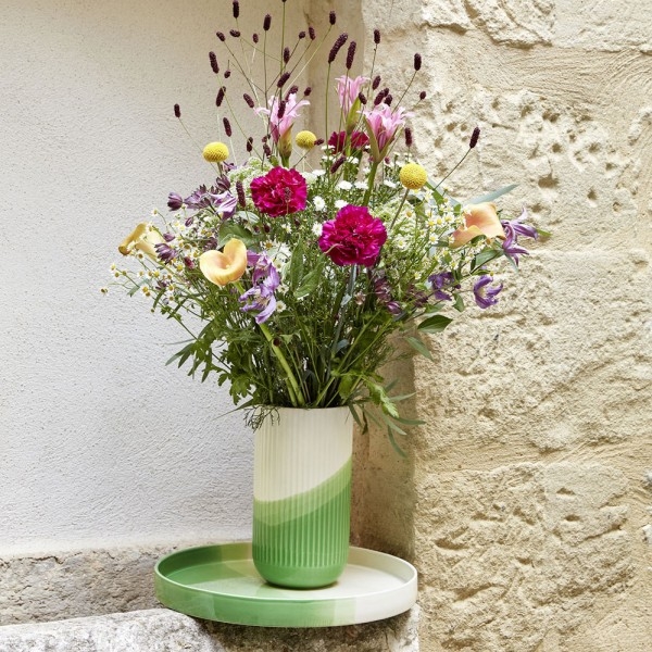 Herringbone Tray, green