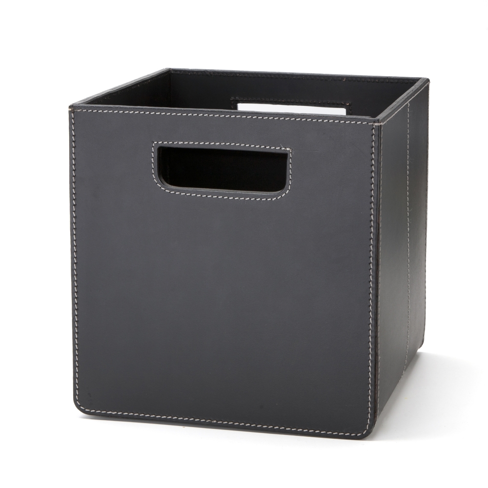 STORAGE BOX MED BLACK/WH.ST.