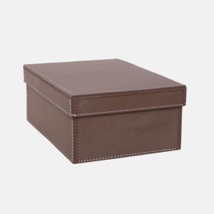 STORAGE BOX W/LID SML ELEPHANT/WH