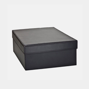 STORAGE BOX W/LID SML BLACK/BL