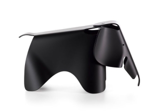 Eames Elephant (Plastic), deep black