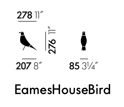 Eames House Bird black lacquered