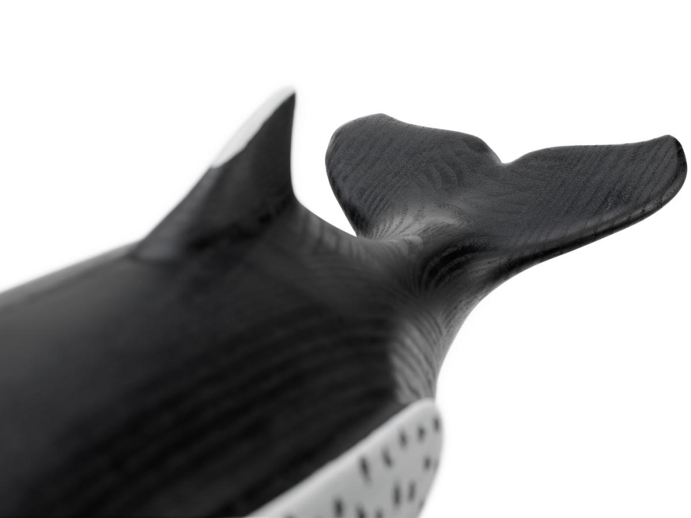 Eames House Whale, ash, hand-painted