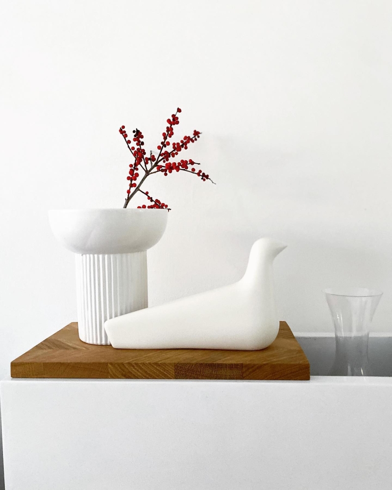 L'Oiseau ceramic ivory matt