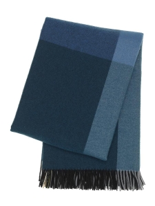 Colour Block Blanket black-blue