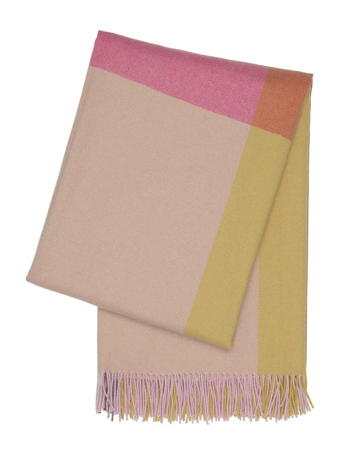 Colour Block Blanket pink-beige